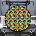 Tropical Hawaii Flowers Pattern Print Tire Cover
