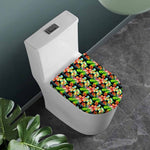 Tropical Hawaii Flowers Pattern Print Toilet Lid Cover