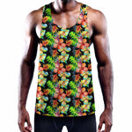 Tropical Hawaii Flowers Pattern Print Training Tank Top
