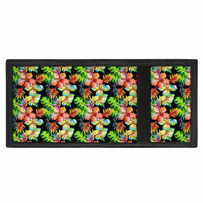 Tropical Hawaii Flowers Pattern Print Trifold Wallet