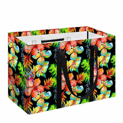 Tropical Hawaii Flowers Pattern Print Utility Tote Bag