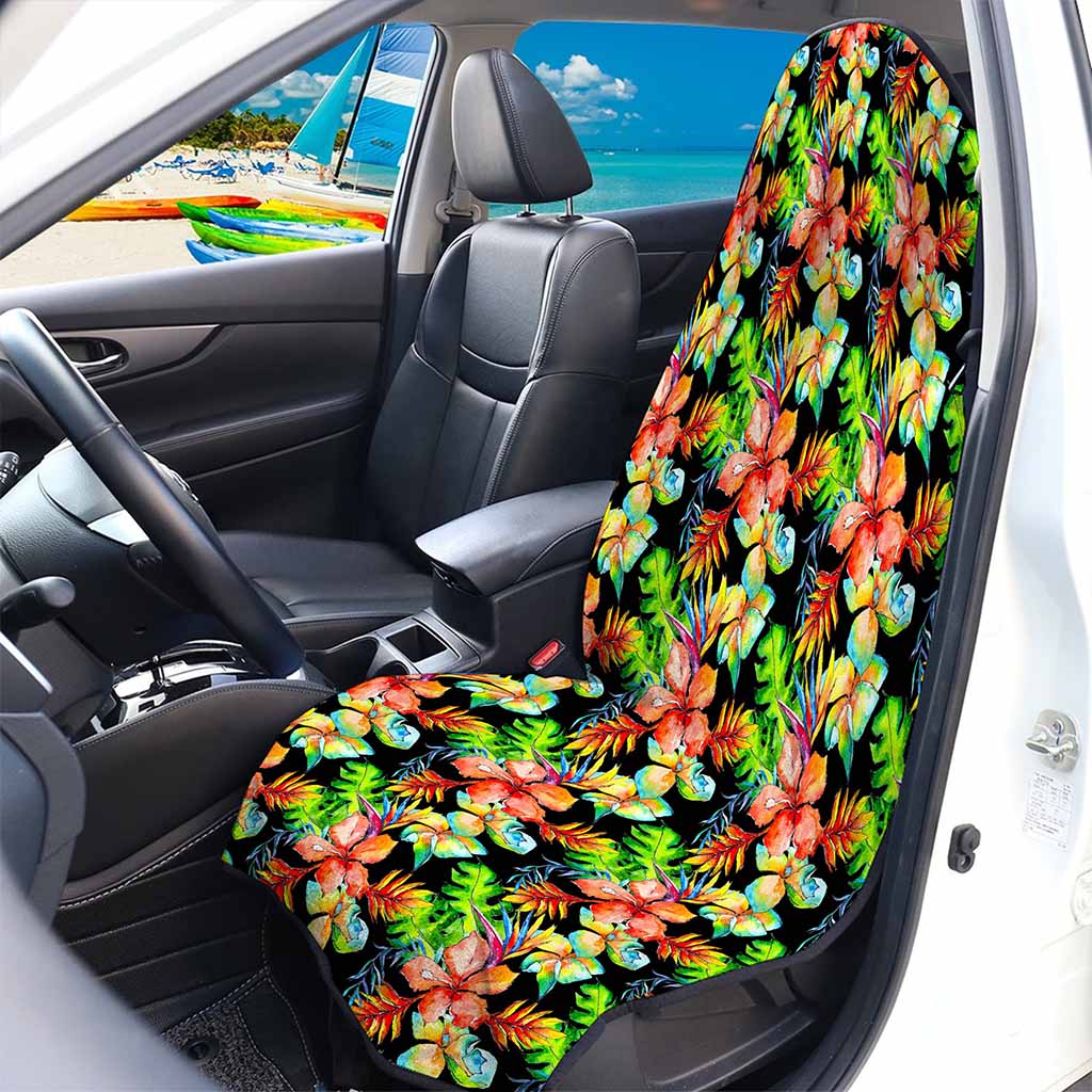 Tropical Hawaii Flowers Pattern Print Waterproof Car Seat Cover
