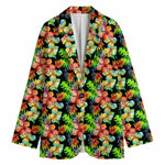 Tropical Hawaii Flowers Pattern Print Women's Blazer