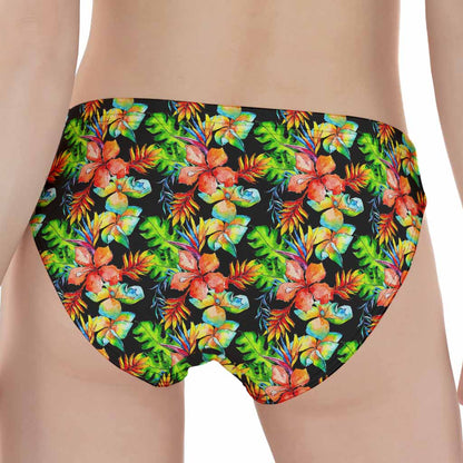 Tropical Hawaii Flowers Pattern Print Women's Panties