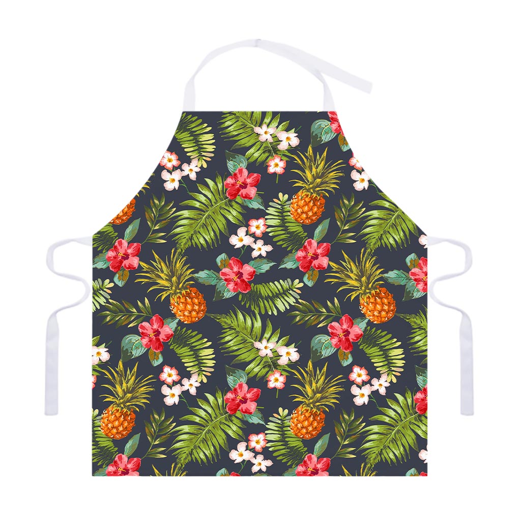 Tropical Hawaii Pineapple Pattern Print Adjustable Apron