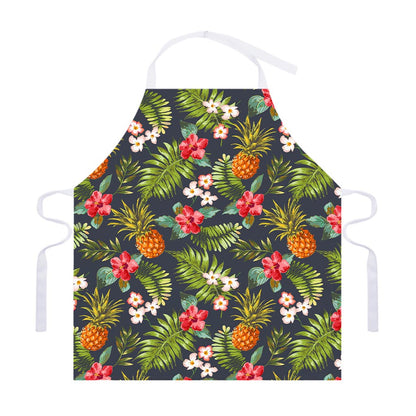 Tropical Hawaii Pineapple Pattern Print Adjustable Apron