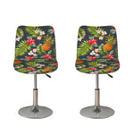 Tropical Hawaii Pineapple Pattern Print Bar Stool Covers