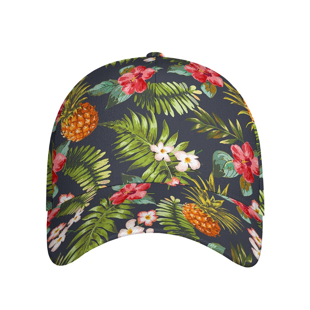 Tropical Hawaii Pineapple Pattern Print Baseball Cap