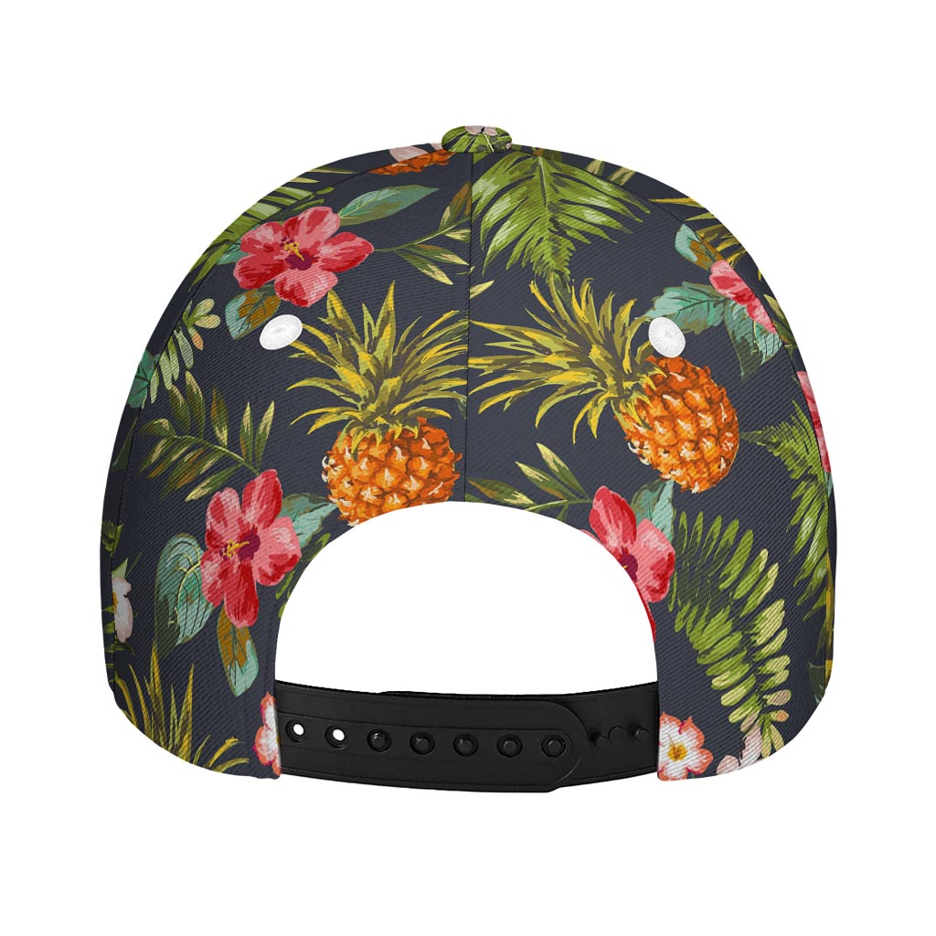 Tropical Hawaii Pineapple Pattern Print Baseball Cap