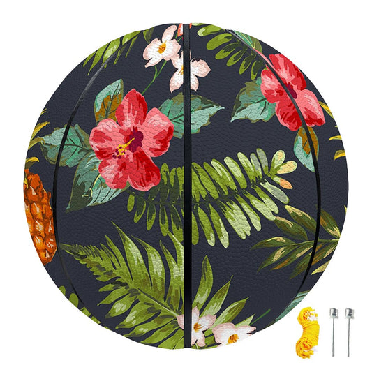 Tropical Hawaii Pineapple Pattern Print Basketball