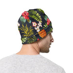 Tropical Hawaii Pineapple Pattern Print Beanie