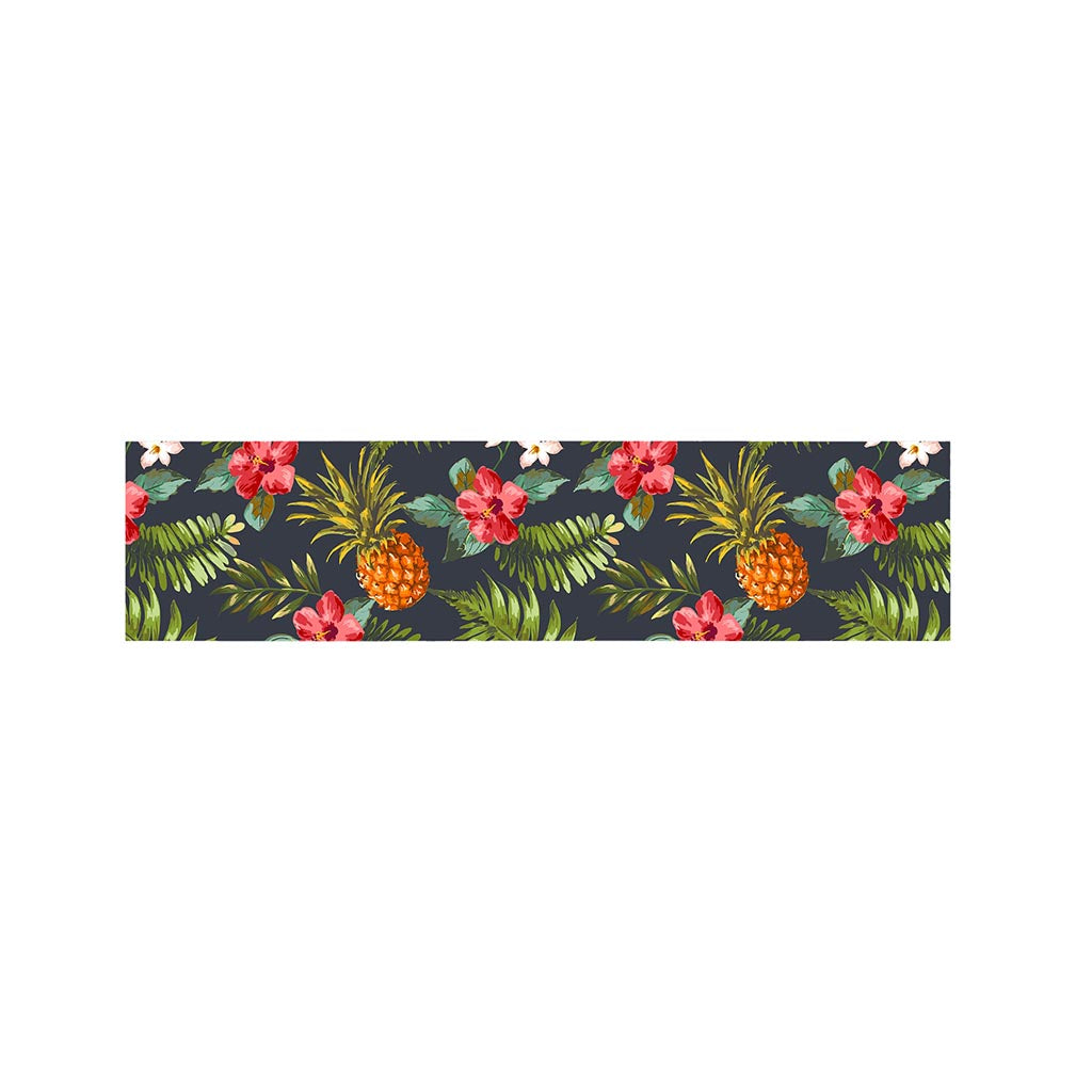 Tropical Hawaii Pineapple Pattern Print Bed Runner