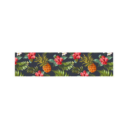 Tropical Hawaii Pineapple Pattern Print Bed Runner