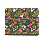 Tropical Hawaii Pineapple Pattern Print Bifold Wallet