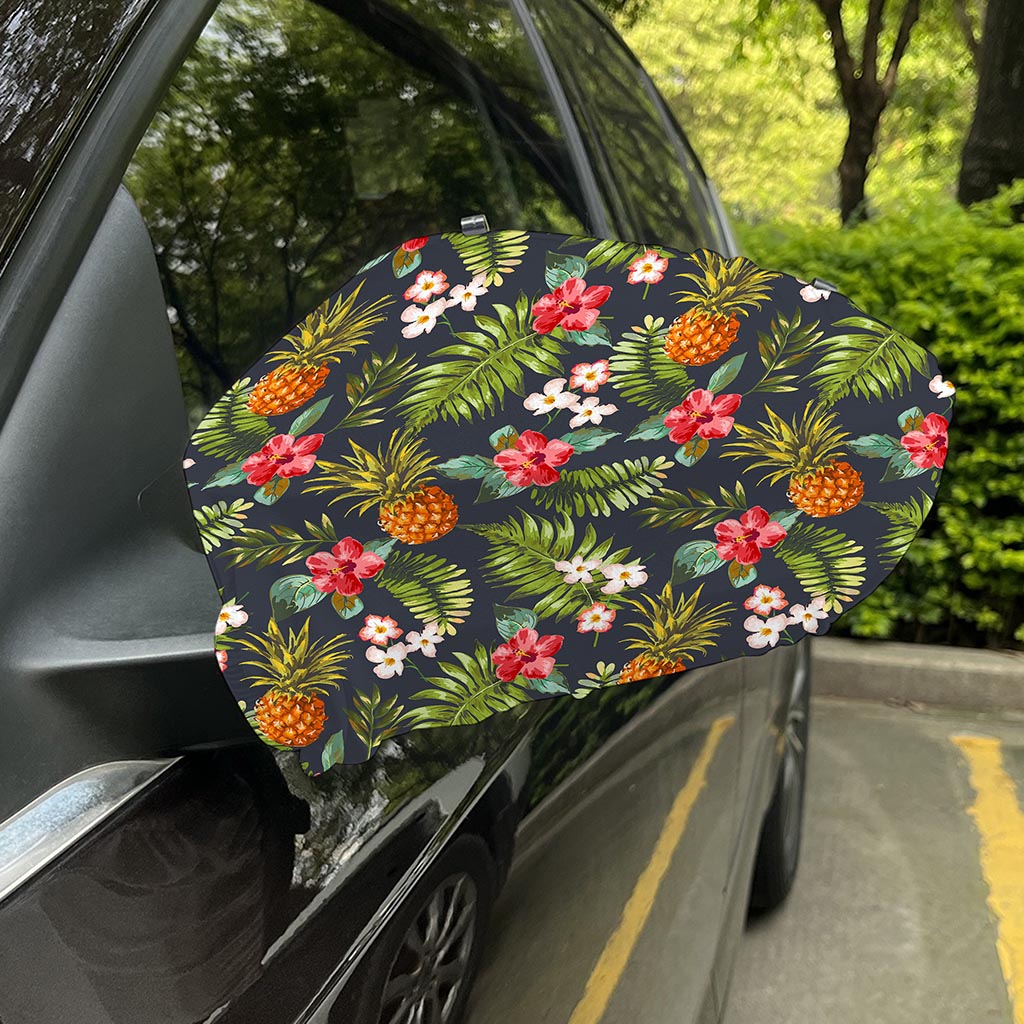 Tropical Hawaii Pineapple Pattern Print Car Side Mirror Covers