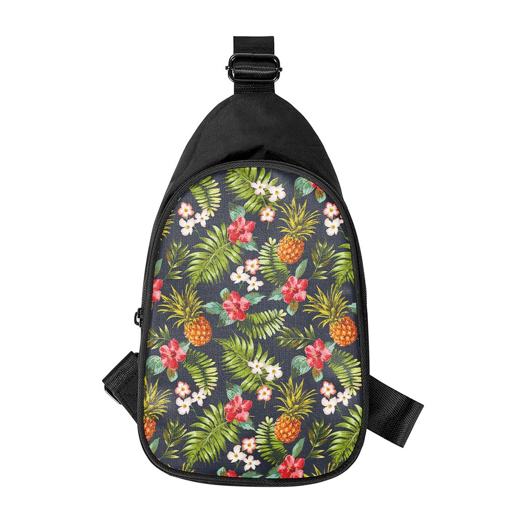 Tropical Hawaii Pineapple Pattern Print Chest Bag