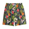 Tropical Hawaii Pineapple Pattern Print Cotton Shorts