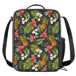Tropical Hawaii Pineapple Pattern Print Crossbody Lunch Bag