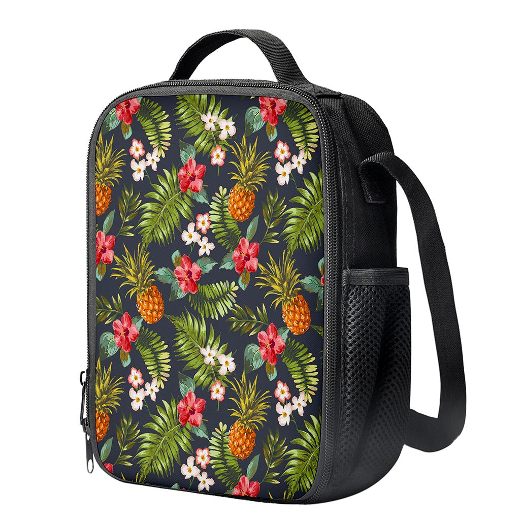 Tropical Hawaii Pineapple Pattern Print Crossbody Lunch Bag
