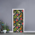 Tropical Hawaii Pineapple Pattern Print Door Sticker