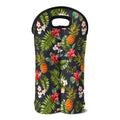 Tropical Hawaii Pineapple Pattern Print Double Neoprene Wine Tote