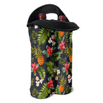 Tropical Hawaii Pineapple Pattern Print Double Neoprene Wine Tote