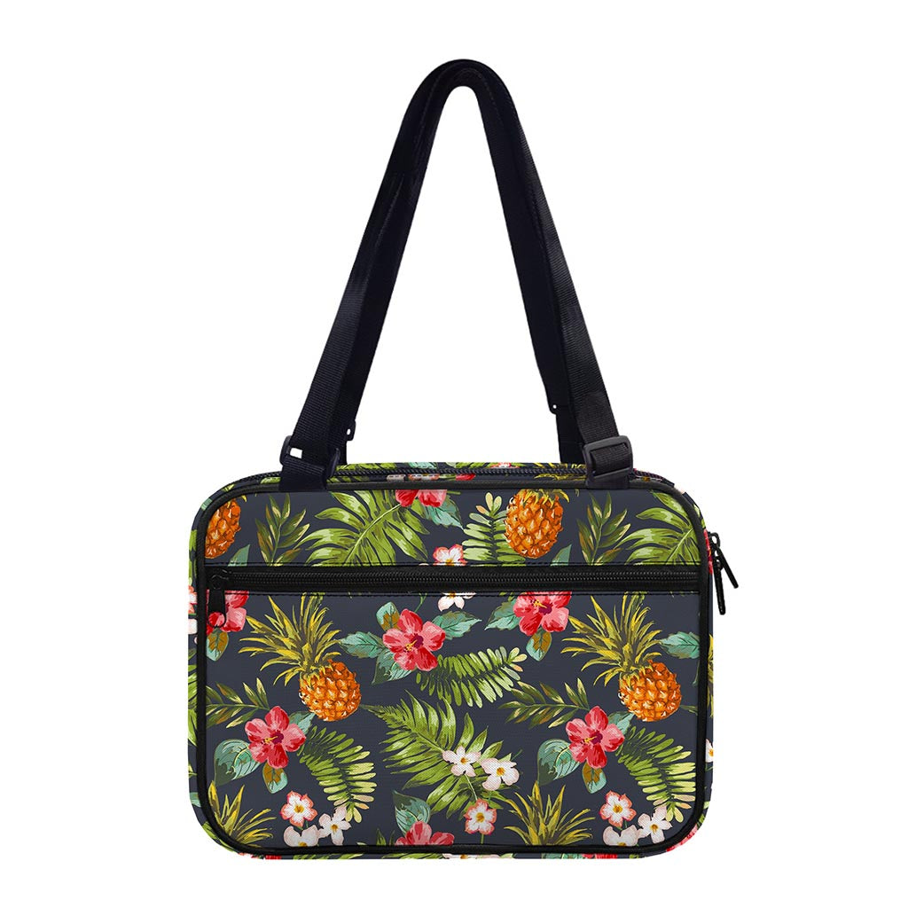 Tropical Hawaii Pineapple Pattern Print Double Strap Bible Bag
