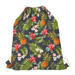 Tropical Hawaii Pineapple Pattern Print Drawstring Bag