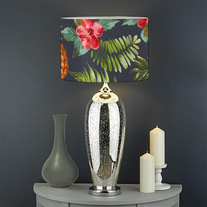 Tropical Hawaii Pineapple Pattern Print Drum Lamp Shade