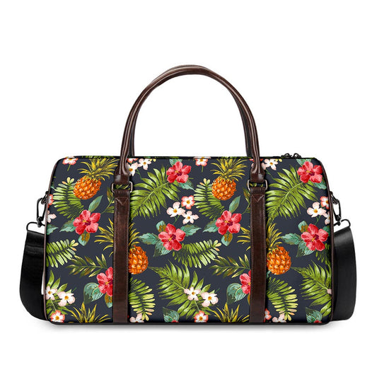 Tropical Hawaii Pineapple Pattern Print Duffle Bag