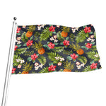 Tropical Hawaii Pineapple Pattern Print Flag