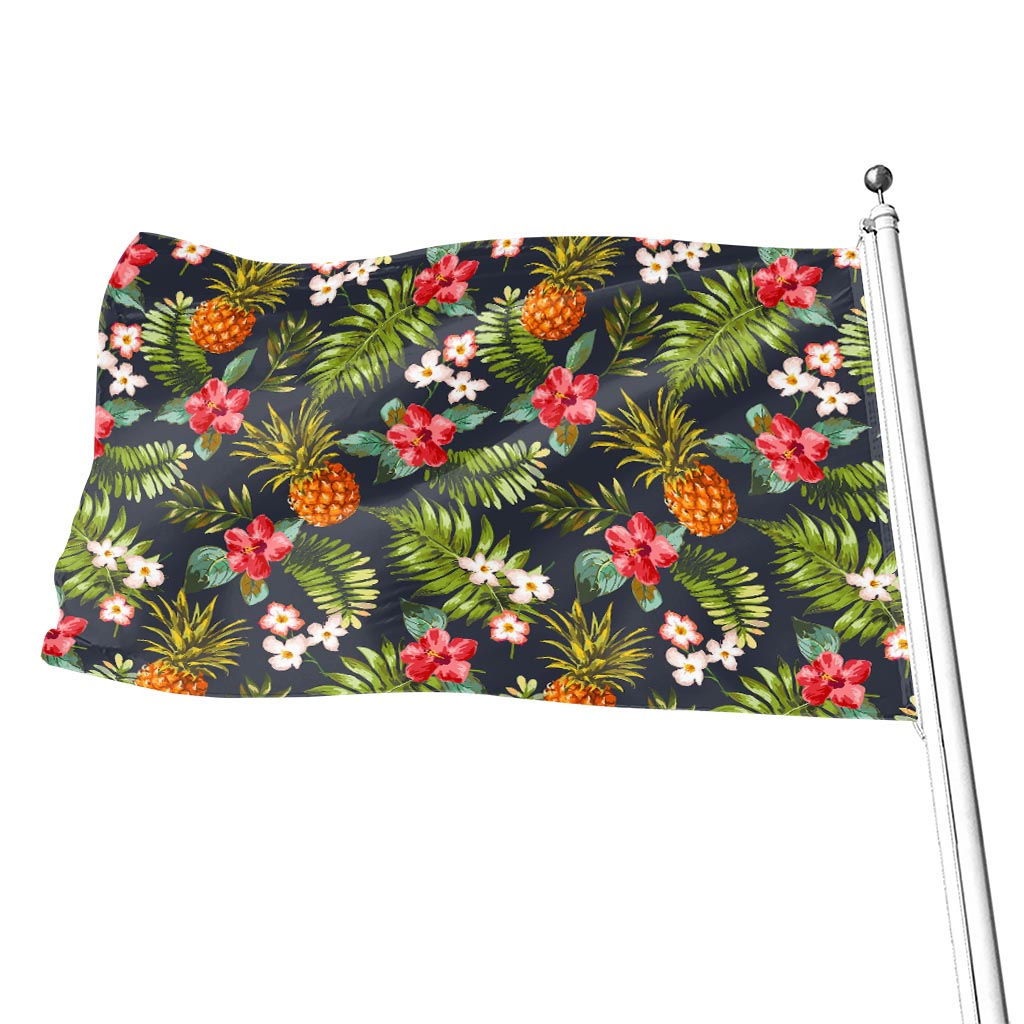 Tropical Hawaii Pineapple Pattern Print Flag