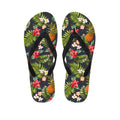Tropical Hawaii Pineapple Pattern Print Flip Flops