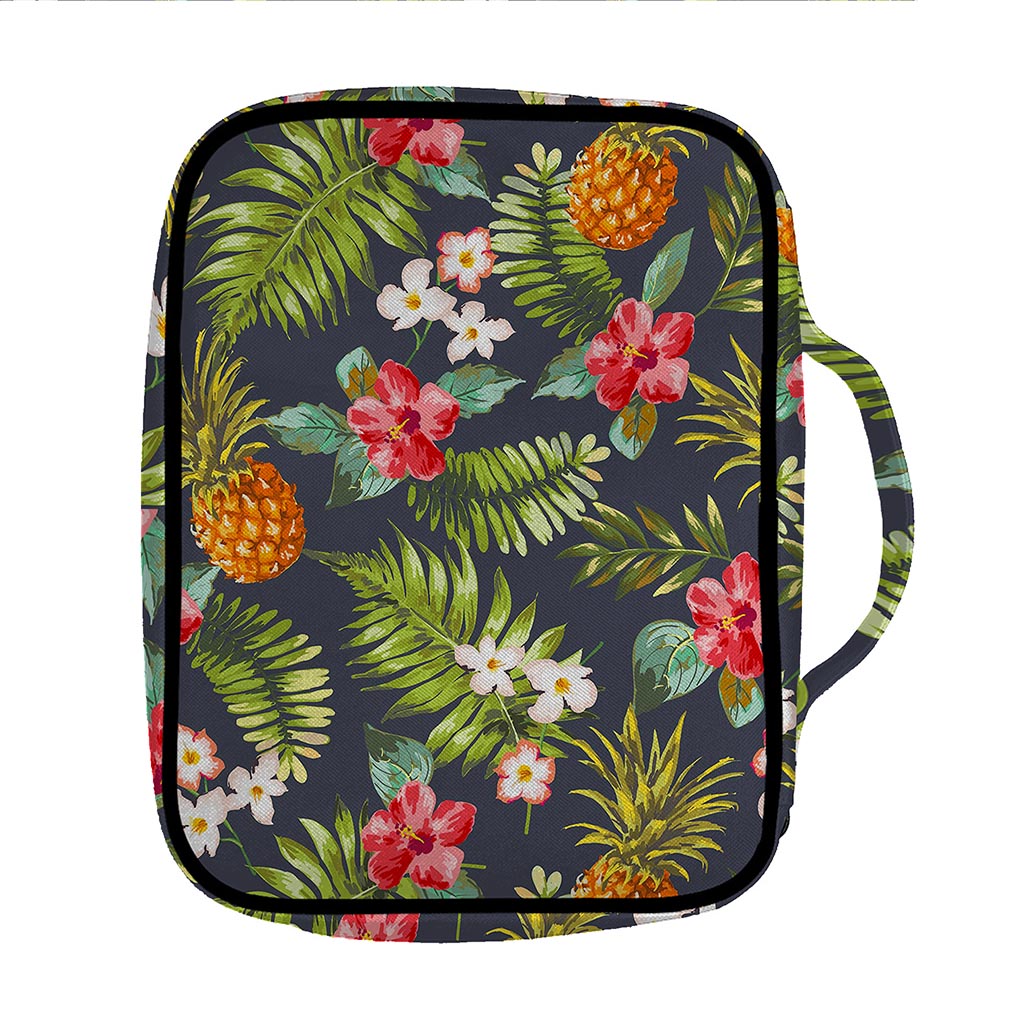 Tropical Hawaii Pineapple Pattern Print Front Pocket Bible Bag