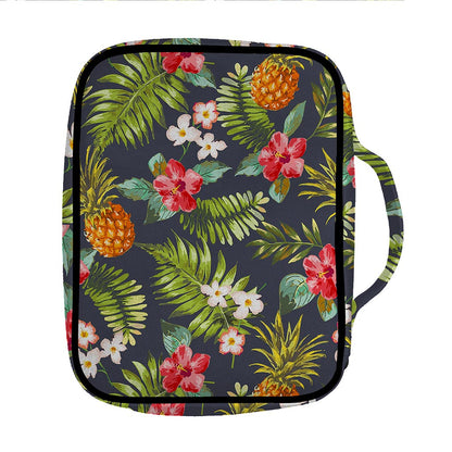 Tropical Hawaii Pineapple Pattern Print Front Pocket Bible Bag