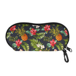 Tropical Hawaii Pineapple Pattern Print Glasses Case