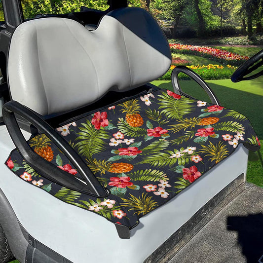Tropical Hawaii Pineapple Pattern Print Golf Cart Seat Cover