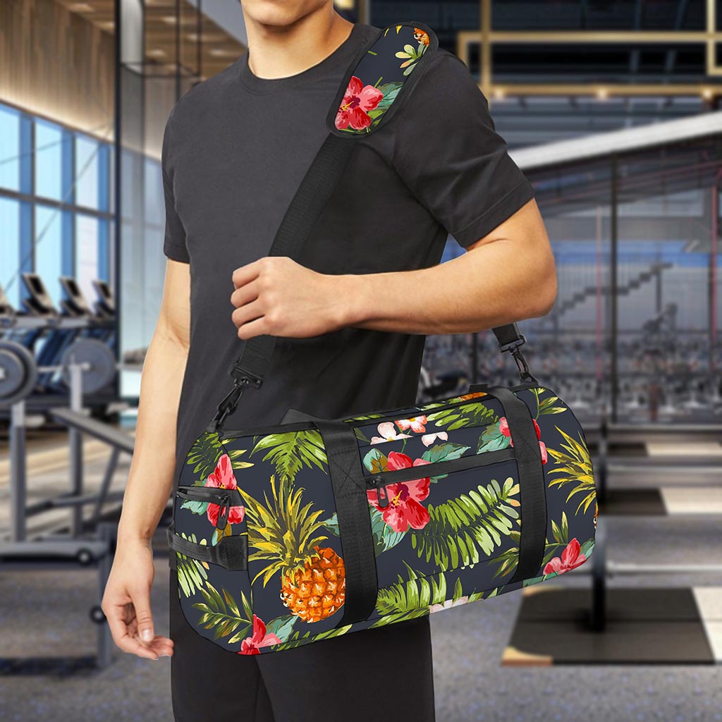 Tropical Hawaii Pineapple Pattern Print Gym Bag