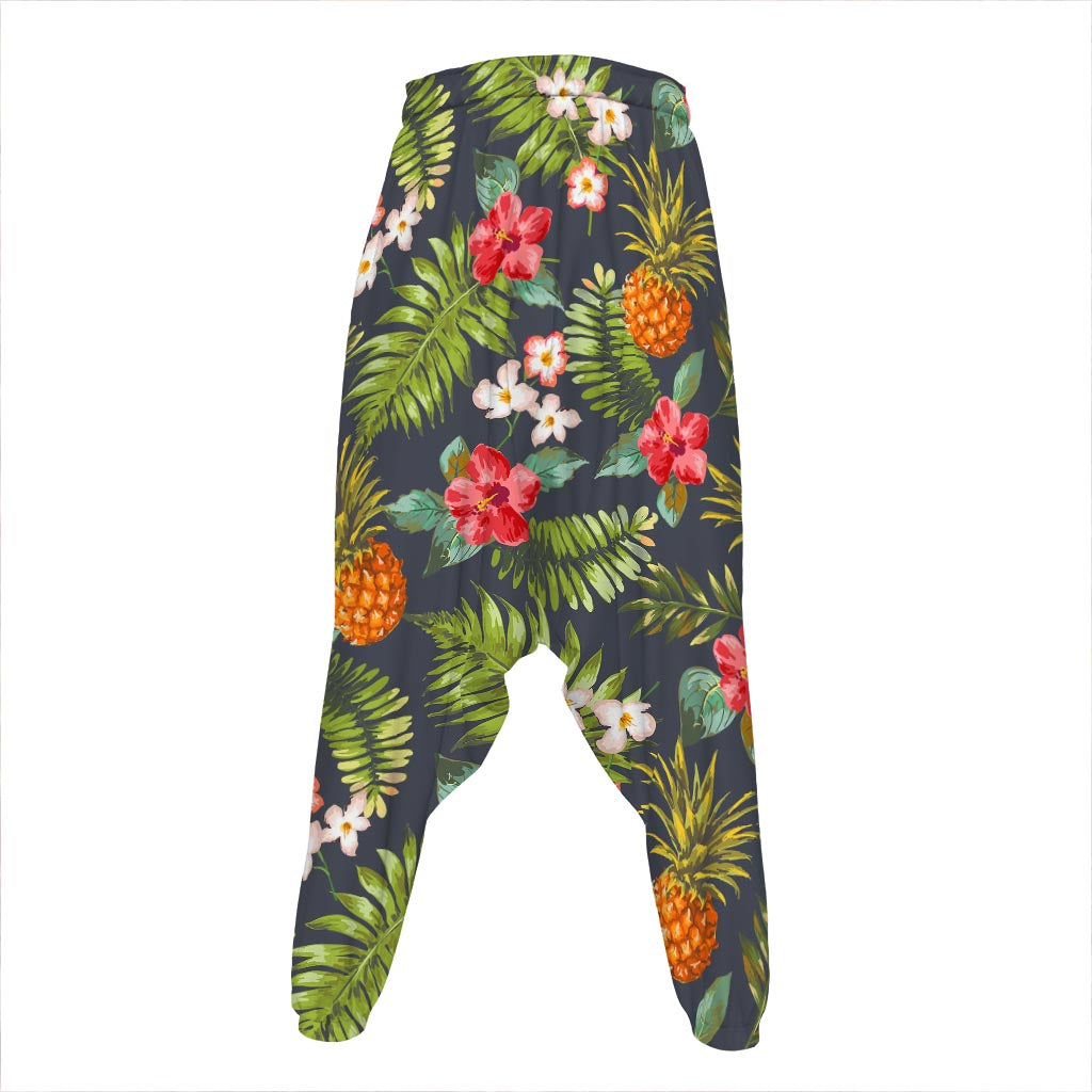 Tropical Hawaii Pineapple Pattern Print Hammer Pants