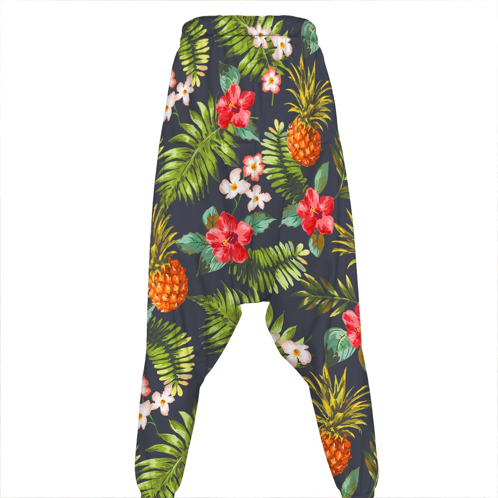 Tropical Hawaii Pineapple Pattern Print Hammer Pants