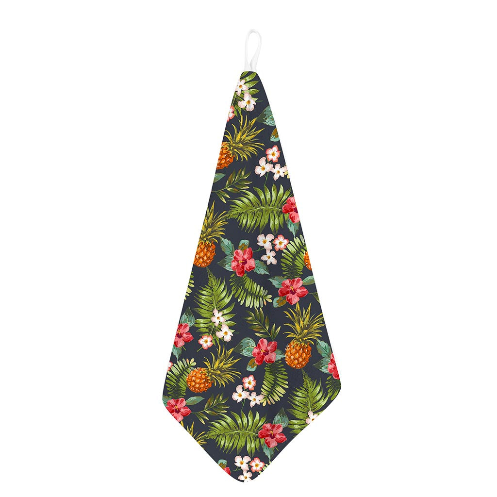 Tropical Hawaii Pineapple Pattern Print Hand Towel