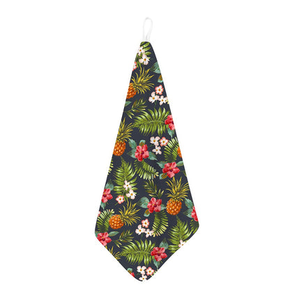 Tropical Hawaii Pineapple Pattern Print Hand Towel