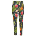 Tropical Hawaii Pineapple Pattern Print High-Waisted Pocket Leggings