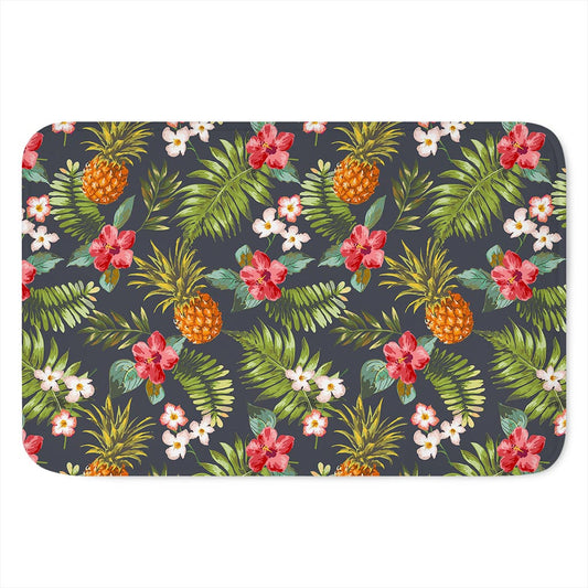 Tropical Hawaii Pineapple Pattern Print Indoor Door Mat