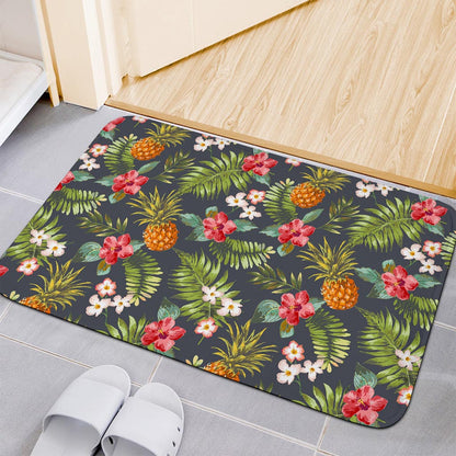 Tropical Hawaii Pineapple Pattern Print Indoor Door Mat
