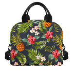 Tropical Hawaii Pineapple Pattern Print Insulated Lunch Bag