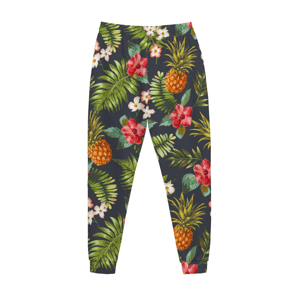 Tropical Hawaii Pineapple Pattern Print Jogger Pants