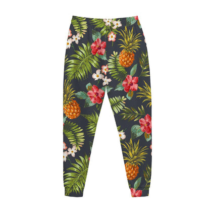 Tropical Hawaii Pineapple Pattern Print Jogger Pants