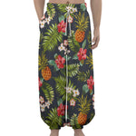 Tropical Hawaii Pineapple Pattern Print Lantern Pants
