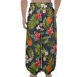 Tropical Hawaii Pineapple Pattern Print Lantern Pants